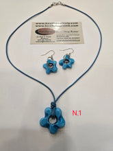 Load image into Gallery viewer, Flowers Set Earrings & Necklace , Free Shipping