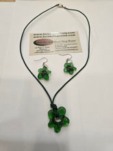 Load image into Gallery viewer, Flowers Set Earrings & Necklace , Free Shipping