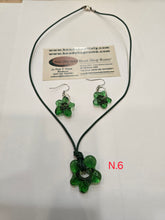Load image into Gallery viewer, Flowers Set Earrings & Necklace , Free Shipping