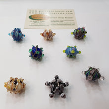 Load image into Gallery viewer, Artistic Zig Zag unique Glass Bead III