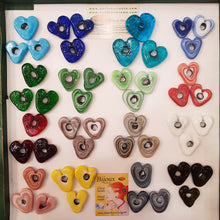 Load image into Gallery viewer, 2 Hearts old Technique Glass beads New