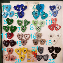 Load image into Gallery viewer, 2 Hearts old Technique Glass beads New