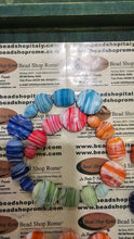 Load image into Gallery viewer, Wavy matt  Glass Beads coins 2 cm
