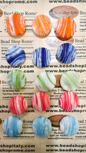 Load image into Gallery viewer, Wavy matt  Glass Beads coins 2 cm
