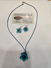 Load image into Gallery viewer, Flowers Set Earrings &amp; Necklace , Free Shipping
