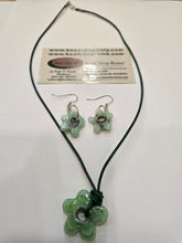 Load image into Gallery viewer, Flowers Set Earrings &amp; Necklace , Free Shipping
