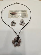 Load image into Gallery viewer, Flowers Set Earrings &amp; Necklace , Free Shipping
