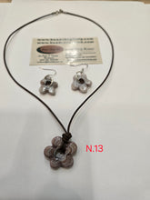 Load image into Gallery viewer, Flowers Set Earrings &amp; Necklace , Free Shipping
