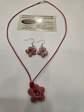 Load image into Gallery viewer, Flowers Set Earrings &amp; Necklace , Free Shipping
