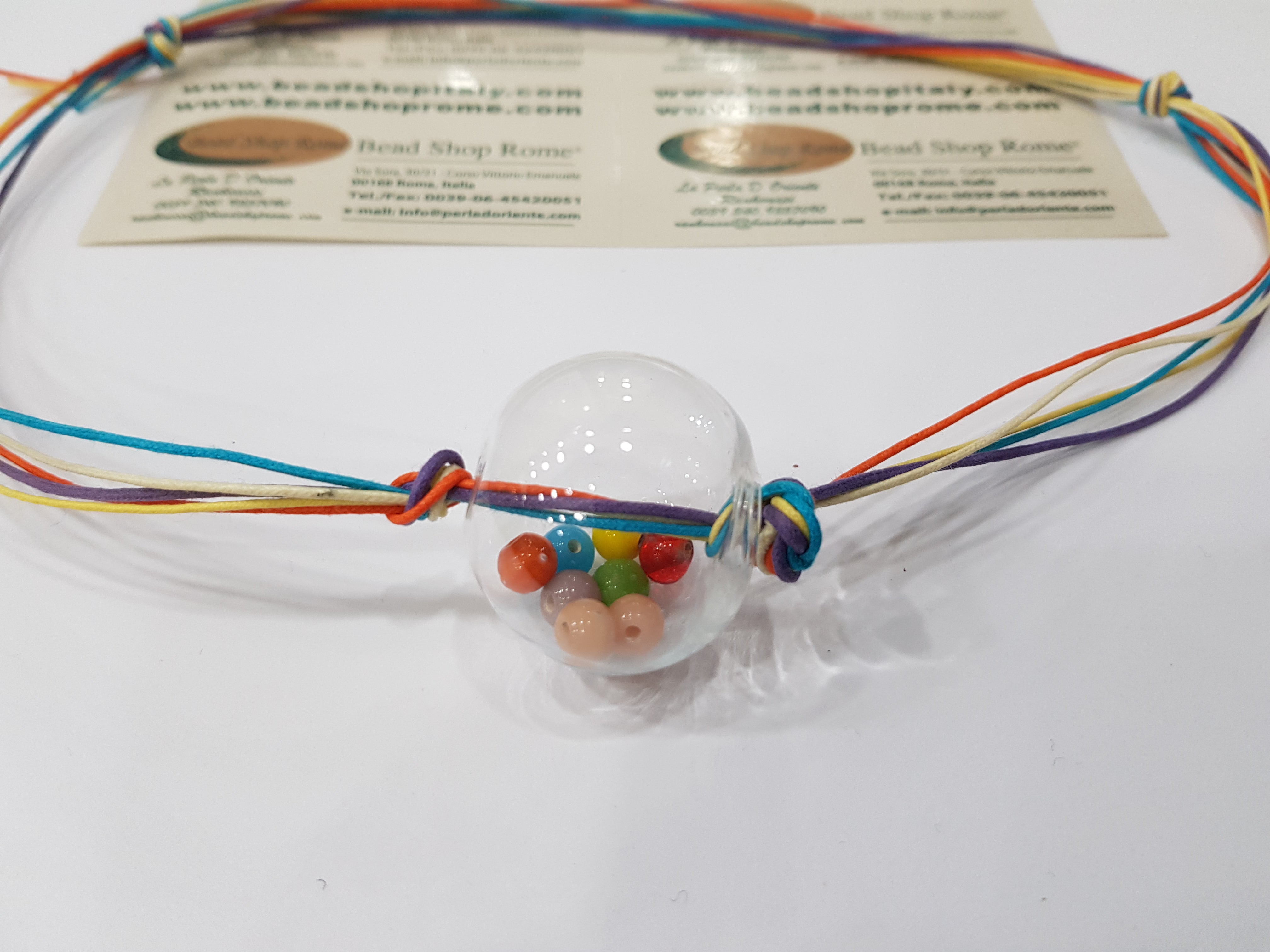 Beads insid Buble Blown Glass