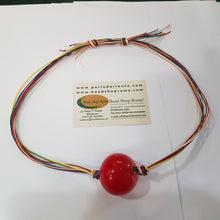 Load image into Gallery viewer, Blown Red Round Bead Pendant

