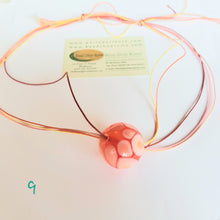 Load image into Gallery viewer, Necklace orange &amp; white 9
