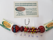 Load image into Gallery viewer, U Lampwork beads
